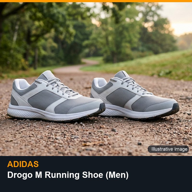 Illustrative image for adidas Drogo M Running Shoe (Men)