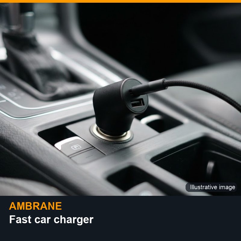 Illustrative image for Ambrane Fast car charger