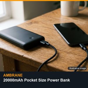 Ambrane 20000mAh Pocket Size Power Bank