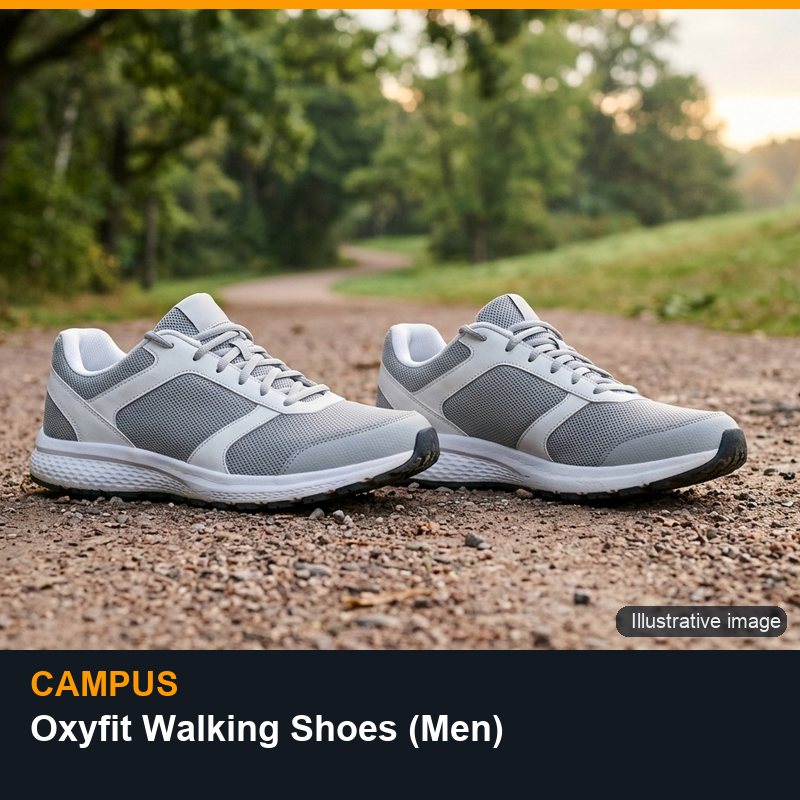 Illustrative image for Campus Oxyfit Walking Shoes (Men)