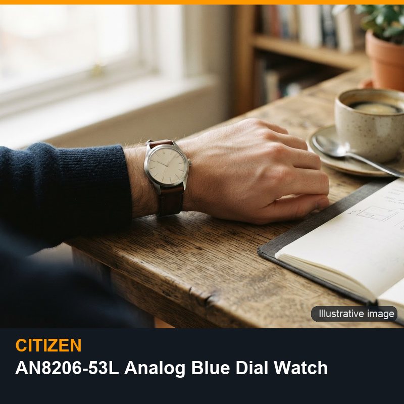 Illustrative image for Citizen AN8206-53L Analog Blue Dial Watch