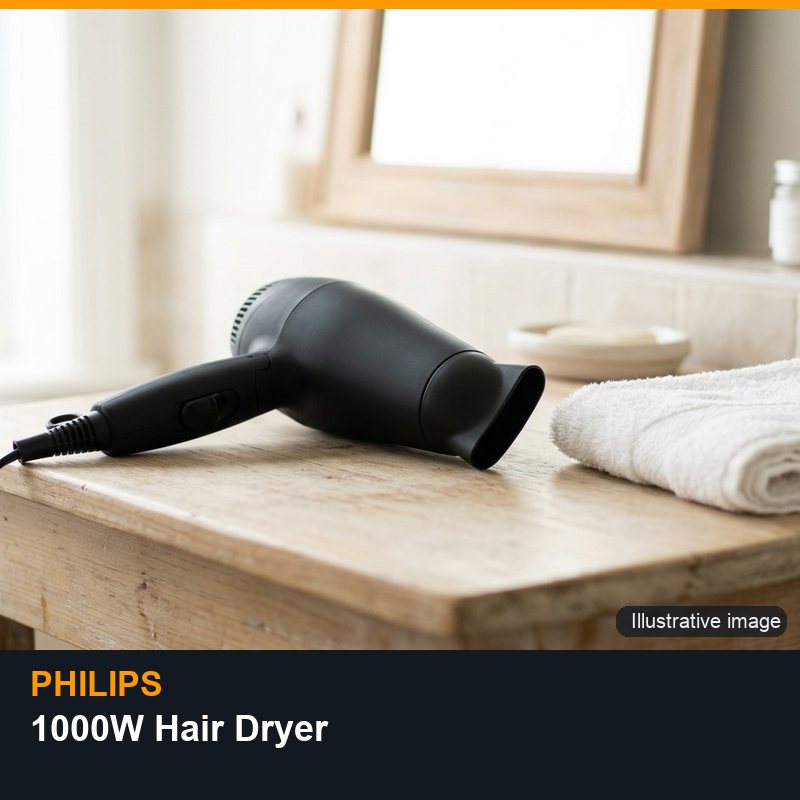 Illustrative image for Philips 1000W Hair Dryer
