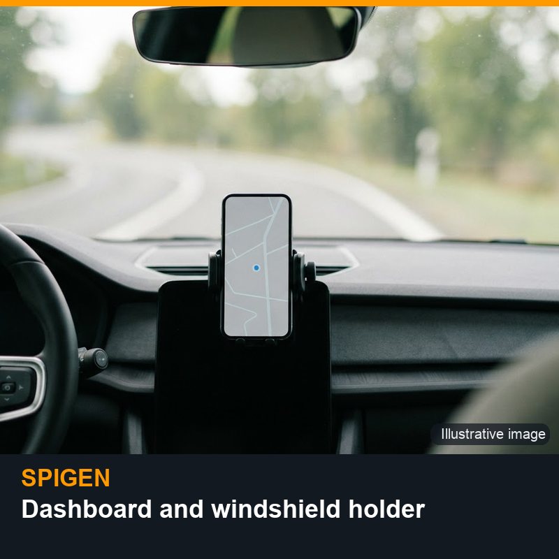 Illustrative image for Spigen Dashboard and windshield holder