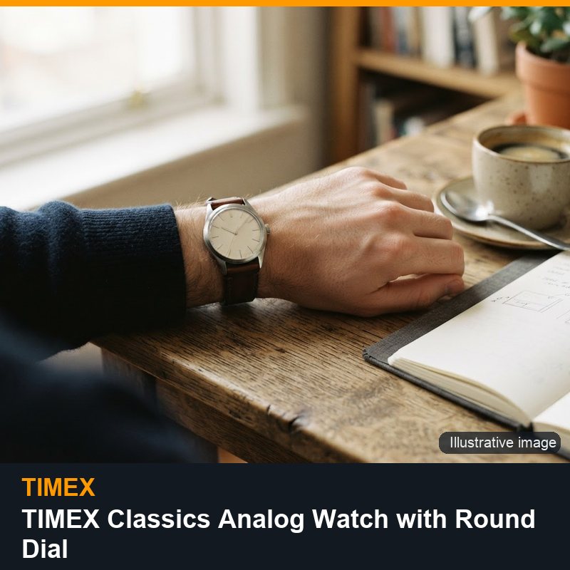 Illustrative image for TIMEX Classics Analog Watch with Round Dial