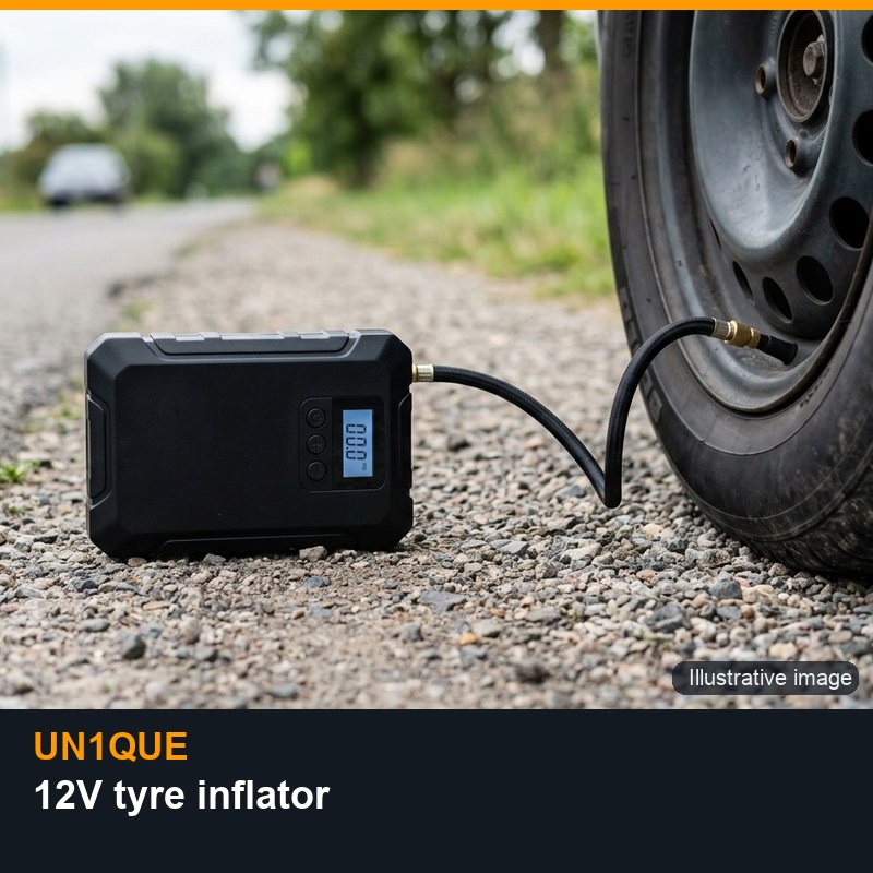 Illustrative image for UN1QUE 12V tyre inflator